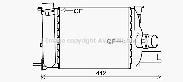 AVA QUALITY COOLING tarpinis suslėgto oro aušintuvas, kompresorius DAA4013